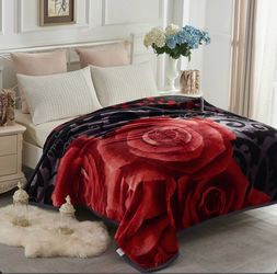 Heavy Korean Faux Mink Fleece Blanket Plush Thick Bed Blanket