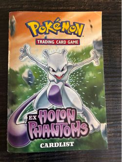 Pokemon EX Holon Phantoms rulebook/ card list
