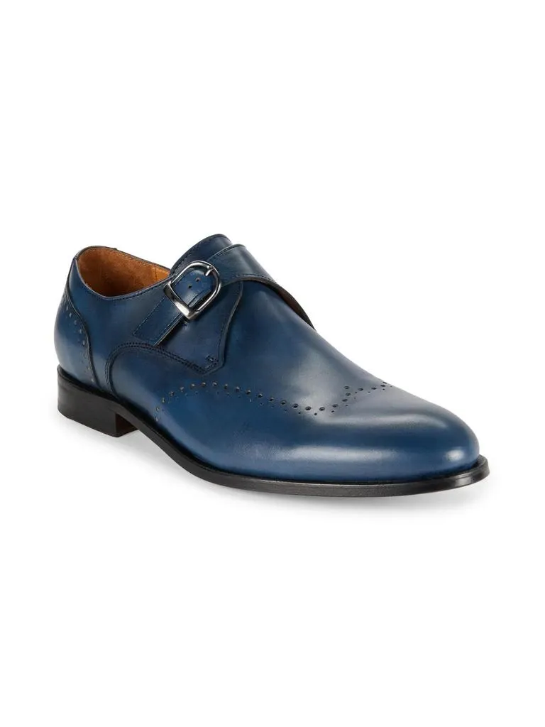 Size 12 leather strap monk dress shoes