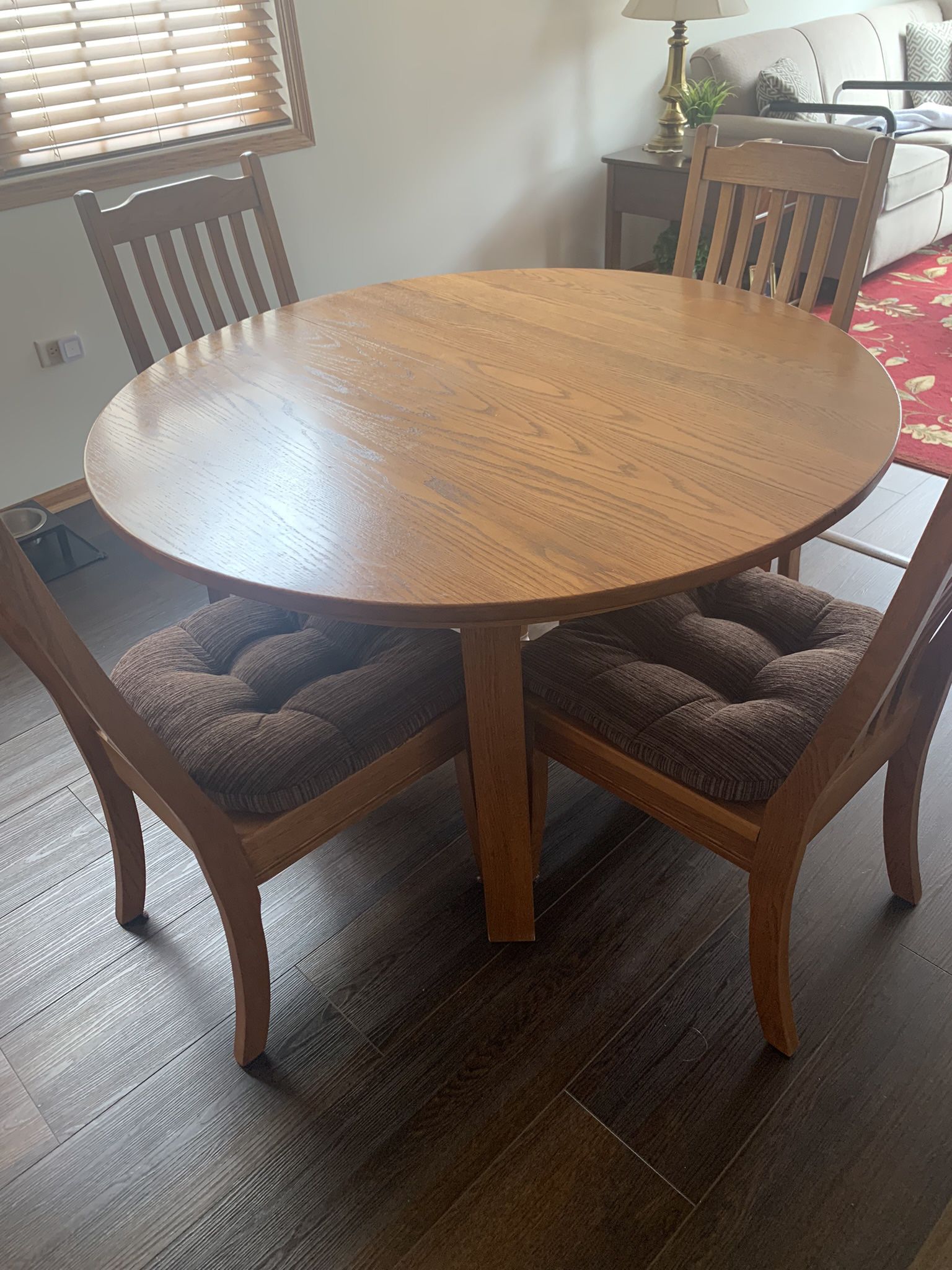 Dining Table And Chairs - Solid Wood 