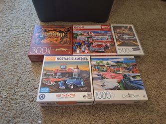 5 Puzzles Lot