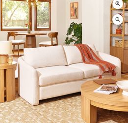 Beautiful Drew 72.2" Sofa by Drew Barrymore for Adults, Cream Bouclé