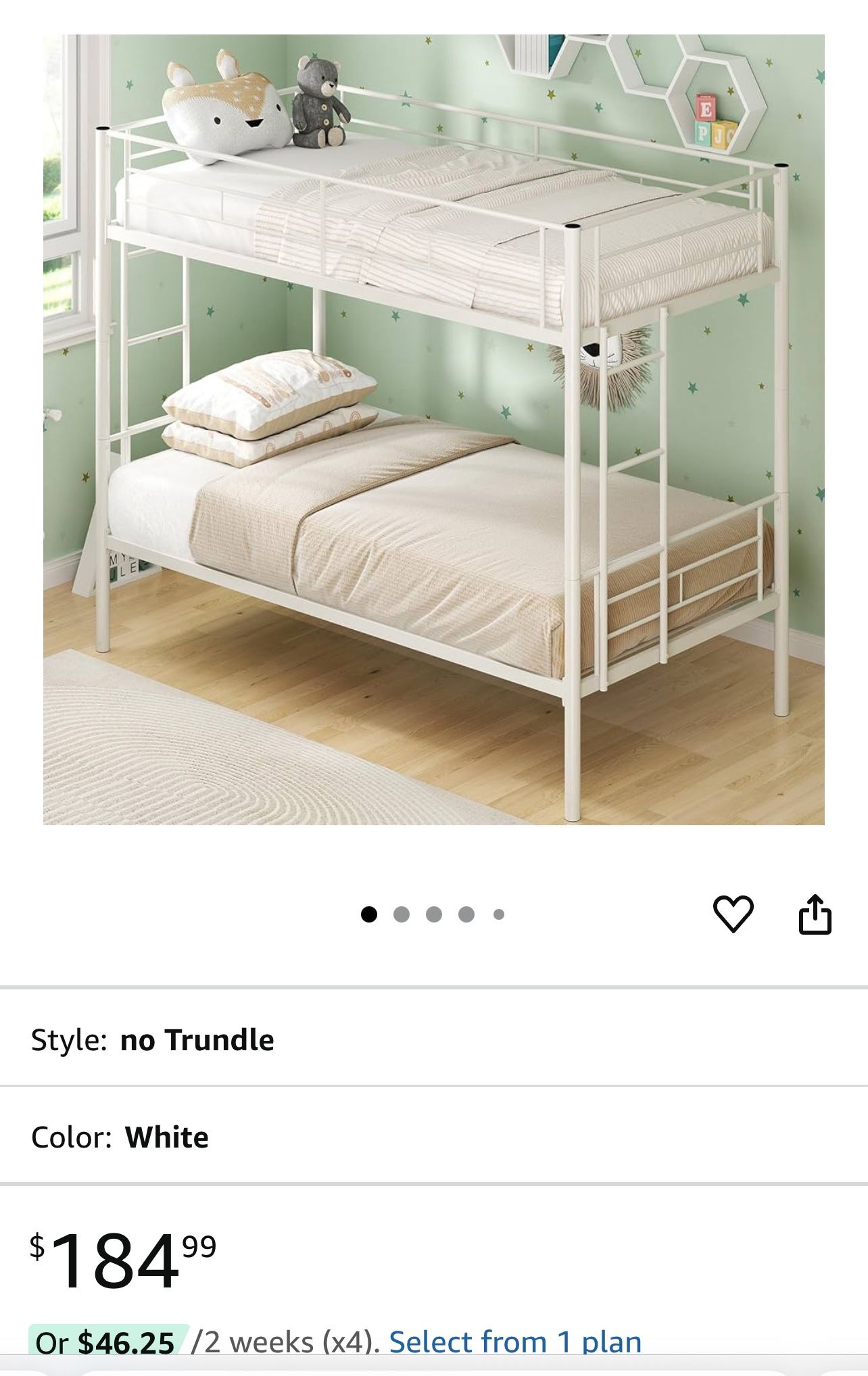 Metal Bunk Beds $80