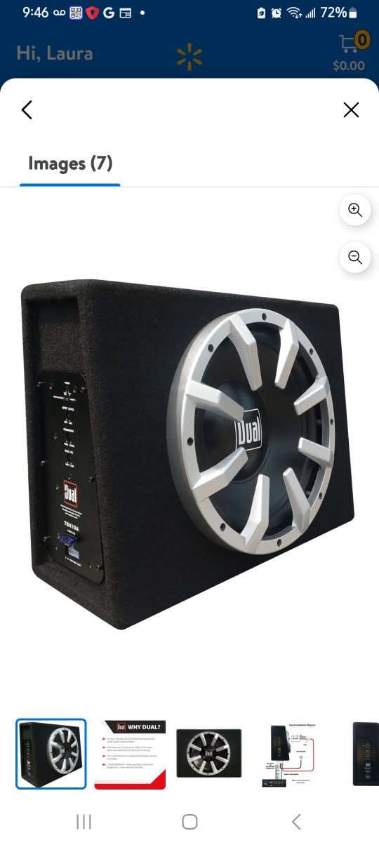 10" Subwoofer In The Box W/built In 300 Watt Amp