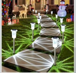 Solar Garden Lights, Pack of 10 (Brand New, Unopened)