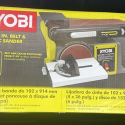 Ryobi 4” x 36” Belt & 6” Disc Sander –  New in box
