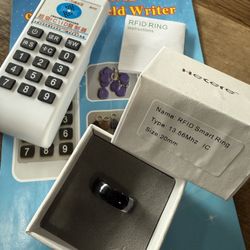 RFID Rewritable UID Changeable Black Ceramics Smart Finger Ring  for Men or Women