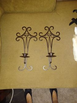 Iron Candle Wall Sconce