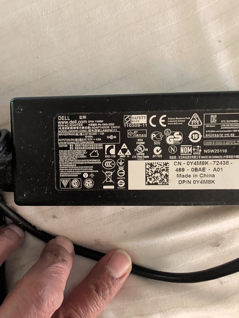 Dell Notebook Laptop Charger
