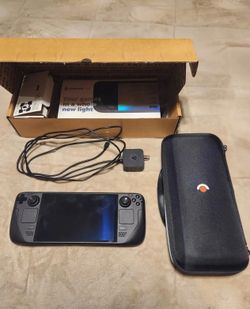 Valve Steam Deck OLED 512GB Black Handheld Console Bundle Excellent Condition