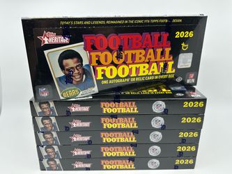 2026 Topps Heritage Football Hobby Box