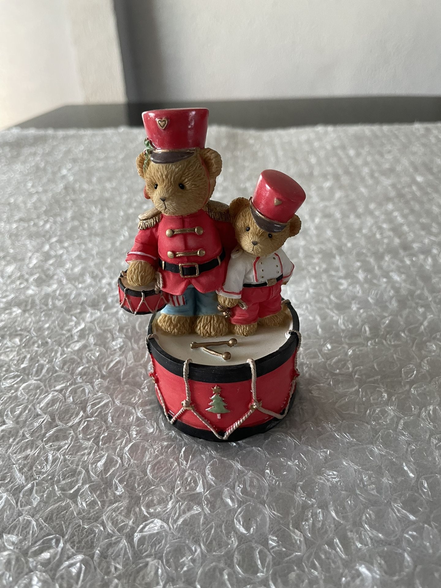 Cherished Teddies Marchin’ to the Beat of Holiday fun figurine