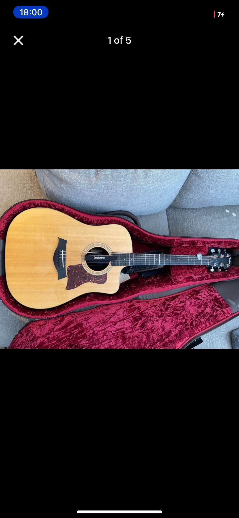 Taylor 210ce w/case & strap