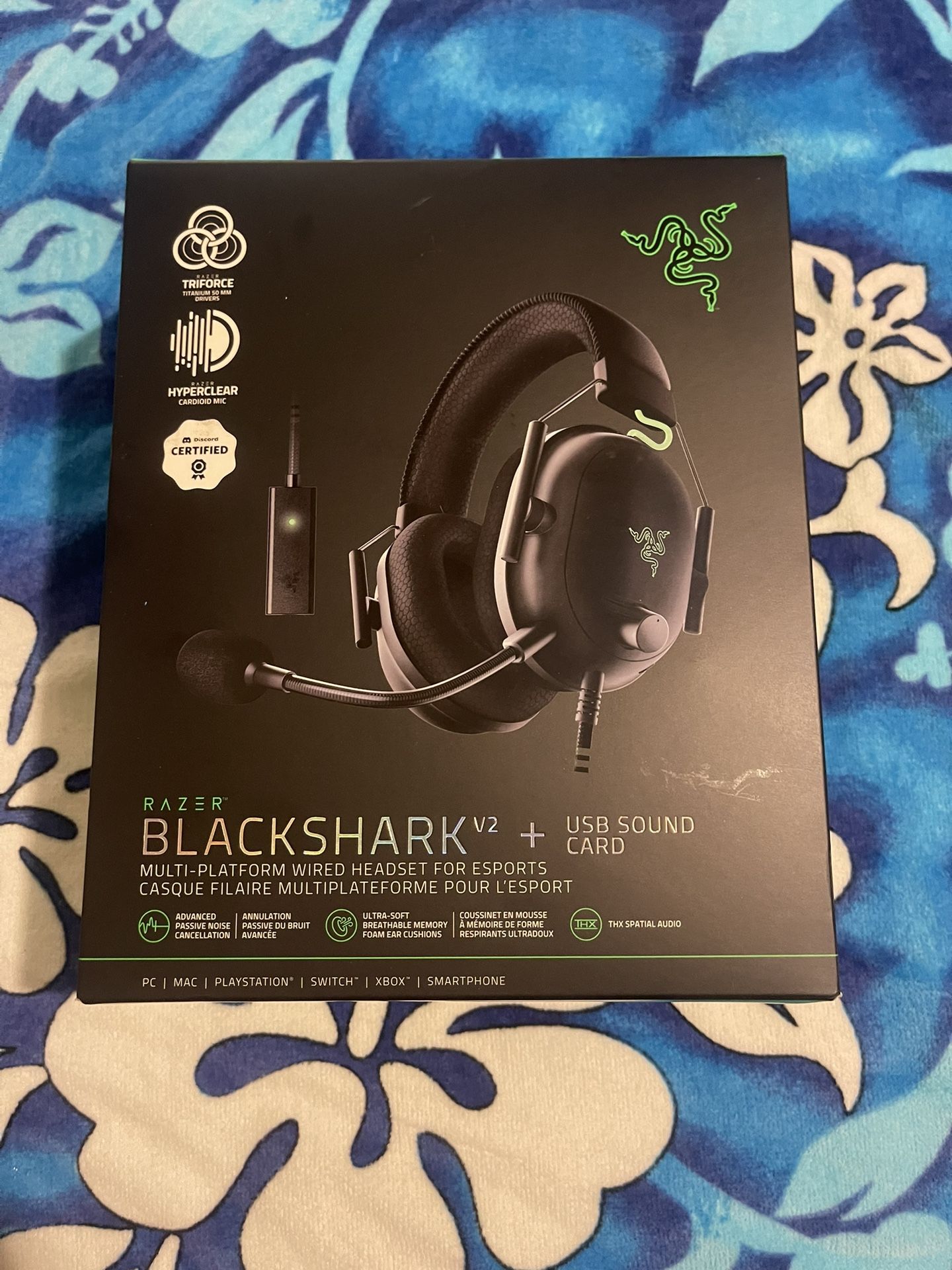 Razer - BlackShark V2 X Wired Gaming Headset for PC, PS5, PS4, Switch, Xbox X|S, and Xbox One - Black