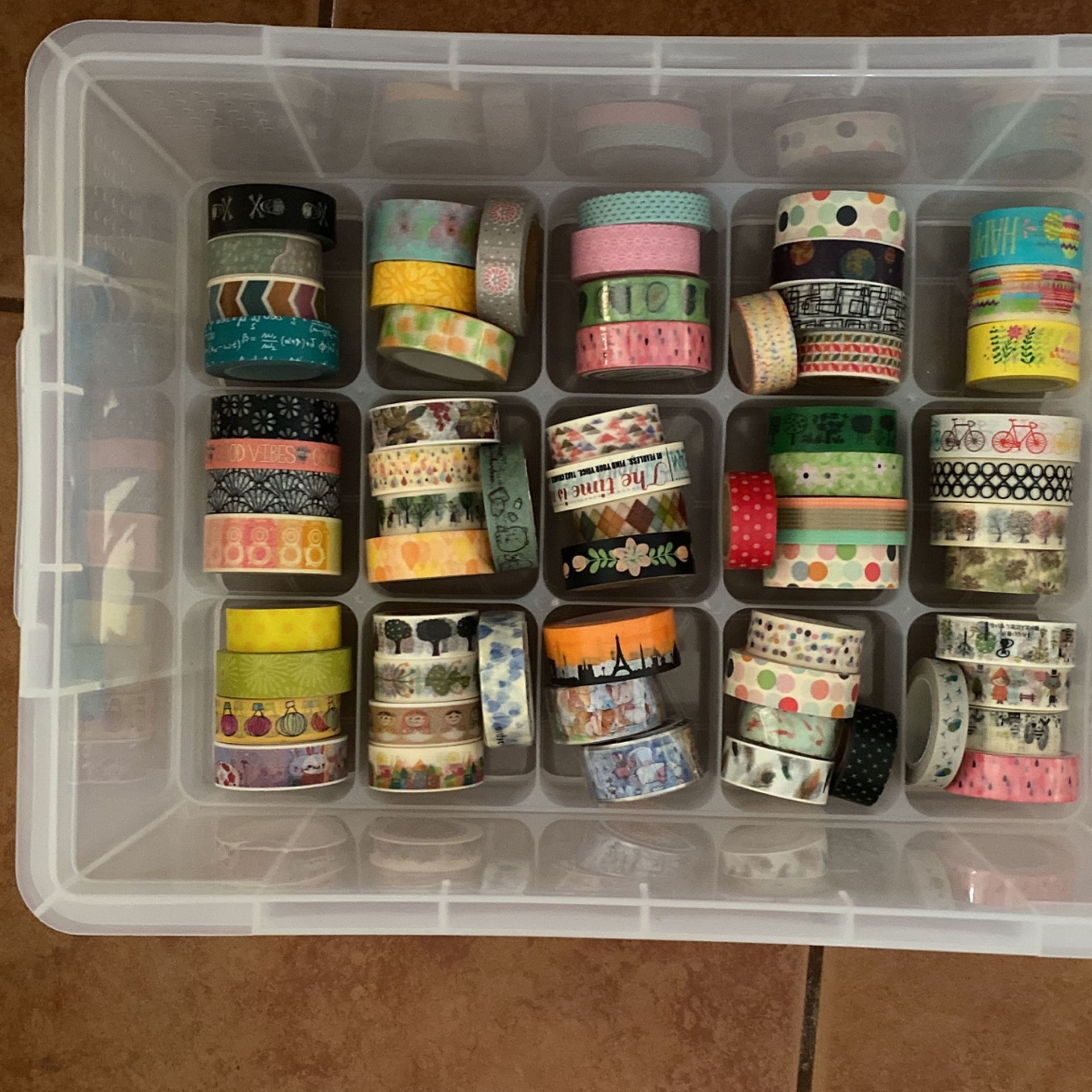 Container of Washi Tape