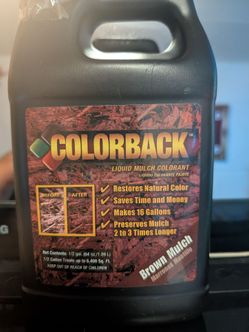 New ColorBack Liquid Mulch Colorant 1/2 Gallon