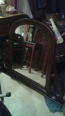 CHERRY BEVELED MIRROR