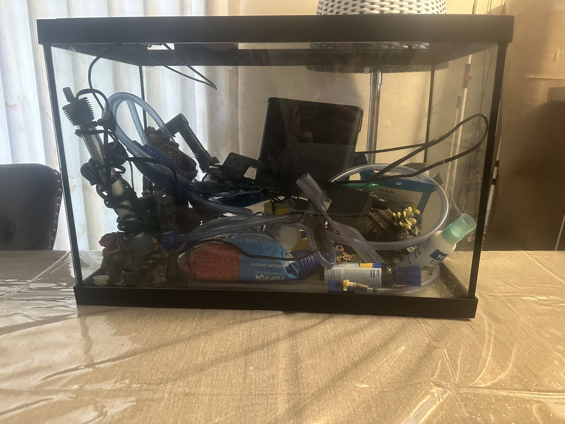 FISH TANK with everything in it
