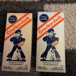 Two Vintage Cracker Jack Boxes