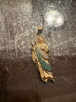 14k san judas Tadeo pendant