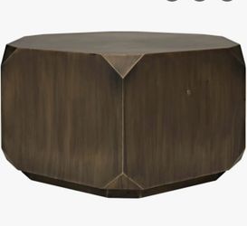 Noir Tytus coffee table - aged brass