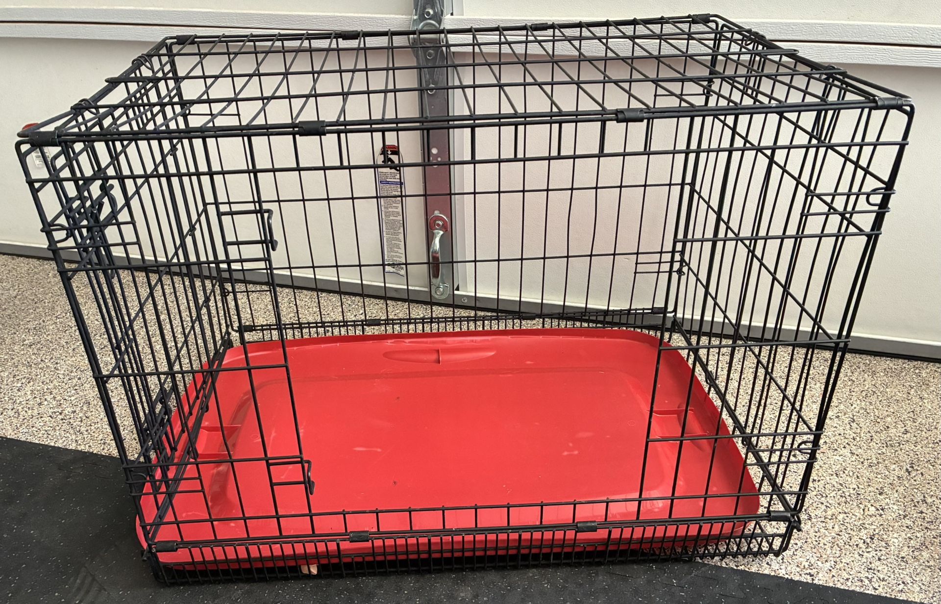 Medium 30” Dog Crate Kennel Metal Cage Collapsible Foldable 