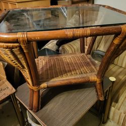 Rattan End Table
