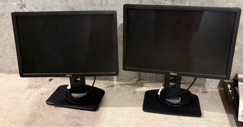 2 19” Dell computer monitors