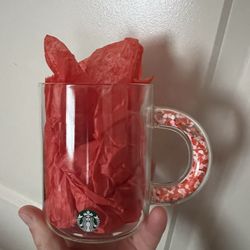 Starbucks Glass Coffee/Tea Cup.Brand New!