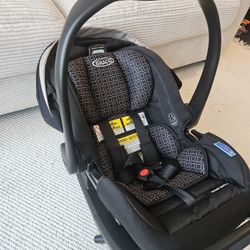 Graco SnugRide SnugFit LX Infant Car Seat + Base – Like New