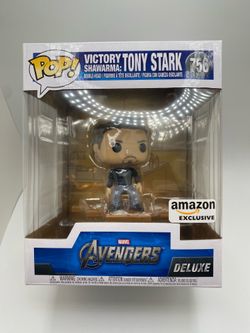 (NEW) Funko POP! Deluxe Marvel: Avengers Victory Shawarma Series Tony Stark (Iron Man), Figure 2 of 6 (Perfect Father’s Day Gift)