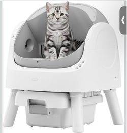 Self-cleaning cat litter box