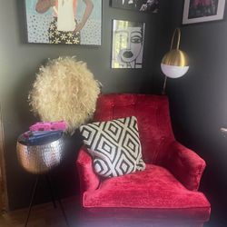 Retro Red Accent Chair- Moving Sale!