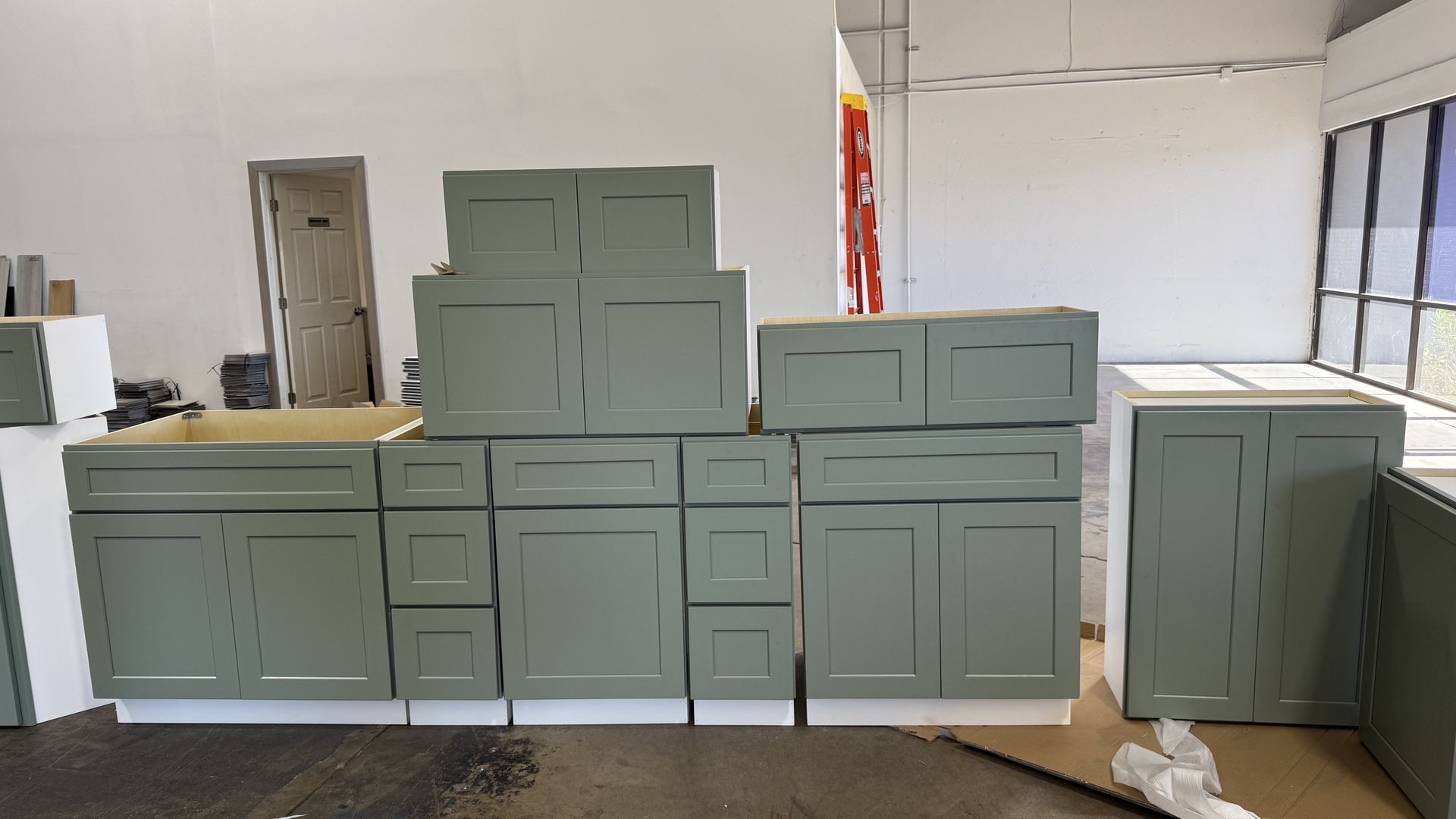 $69 🔥kitchen cabinets GREEN SHAKER