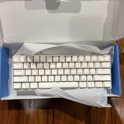 GK61 Mechanical Gaming RGB LED Keyboard - White, Gaetron Optical Brown Switches