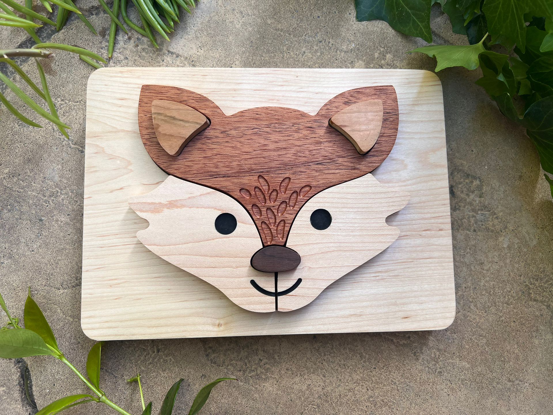 Kids Fox Wood Puzzle - USA Made