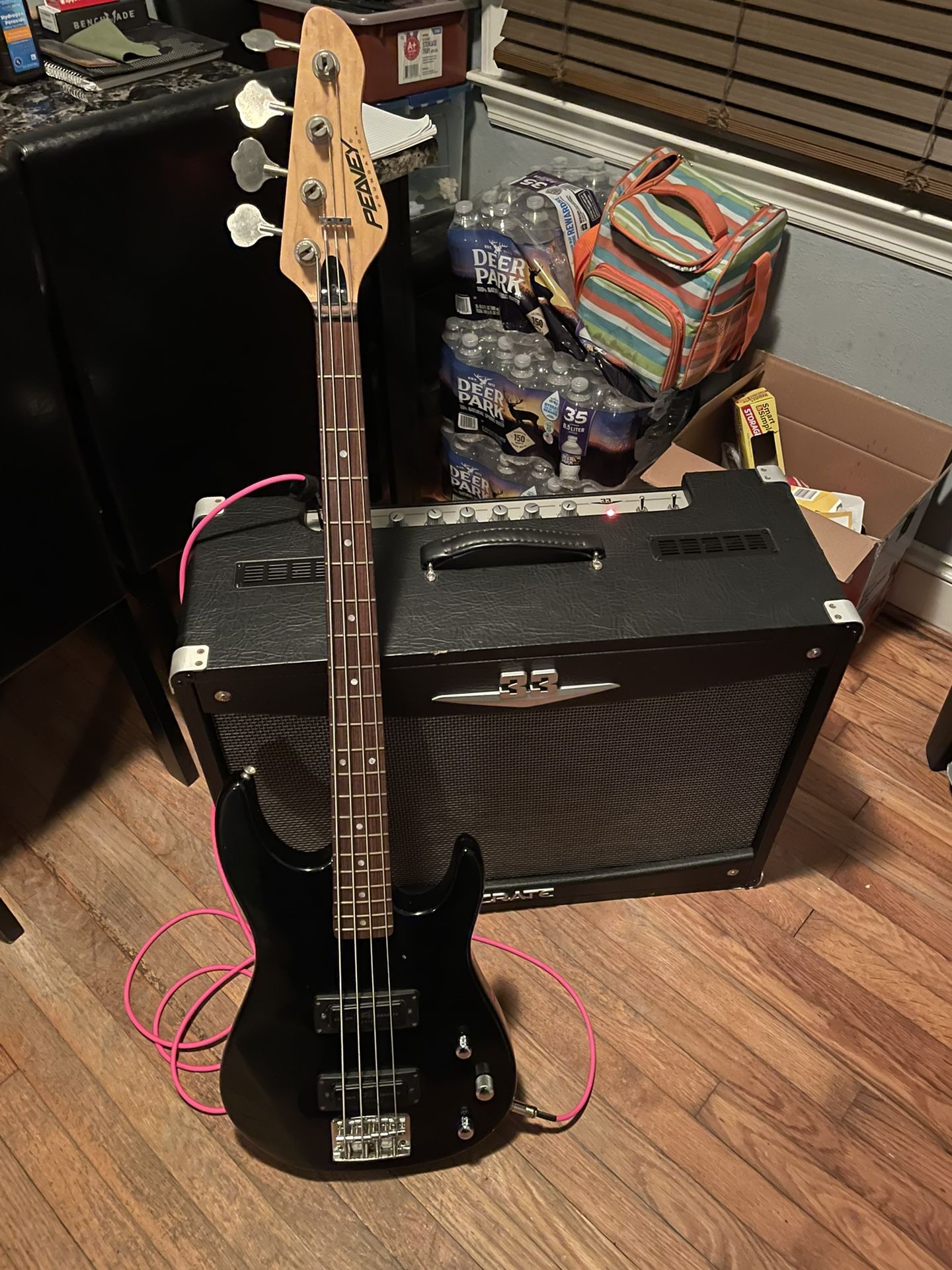 1992 Vintage Peavey Bass And Crate 33 Tube Amp