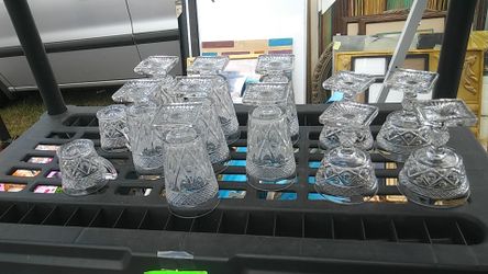 Crystal style glassware $1 each