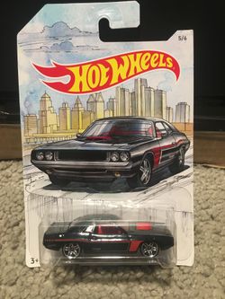 70 dodge hemi challenger  black hot wheels