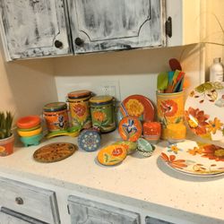 Colorful Assortment Of Kitchenware 