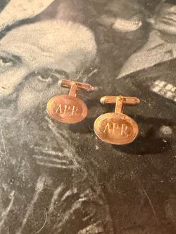 Gold-Tone Monogram Cufflinks – A.R.R.
