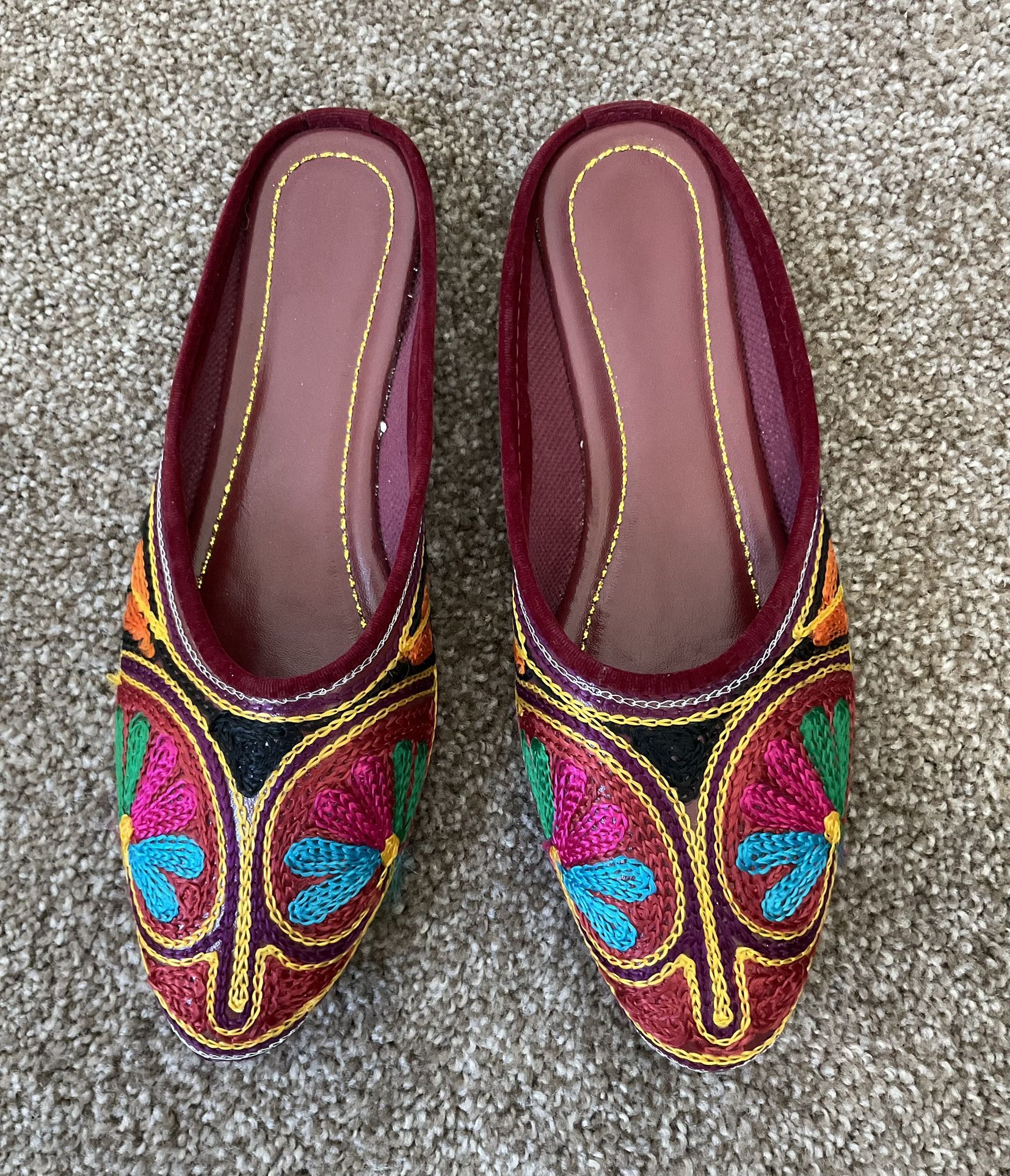 New Women Mules Flats from India Size 6