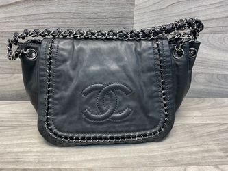 CHANEL Luxe Ligne Accordion Flap Shoulder Bag, Black, Authentic Entrupy Verified (159871-1)