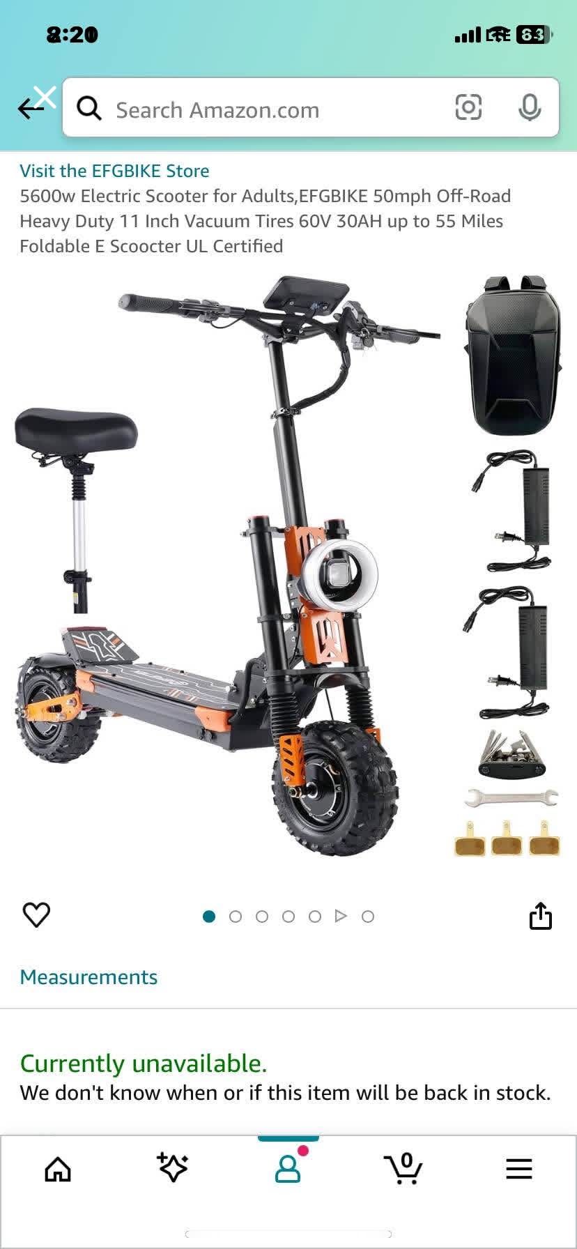 Electric Scooter 50mph