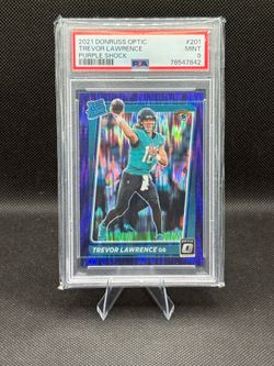 Trevor Lawrence Rookie Purple Shock PSA 9