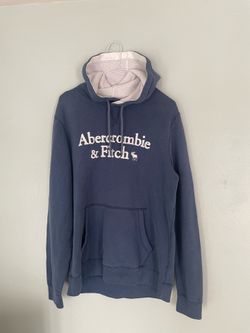 Abercrombie & Fitcht Classic Logo Hoodie - Navy Blue - Men's L