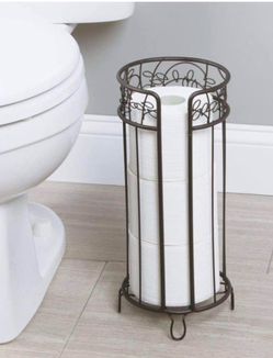 Black Metal Toilet Paper Holder