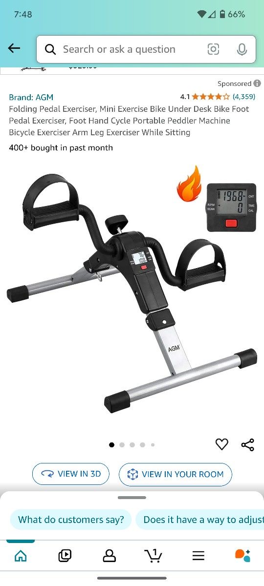 Pedaling Exercise Bike
