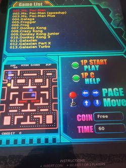 Nintendo arcade machine pacman