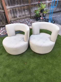 Swibel Leather Chairs